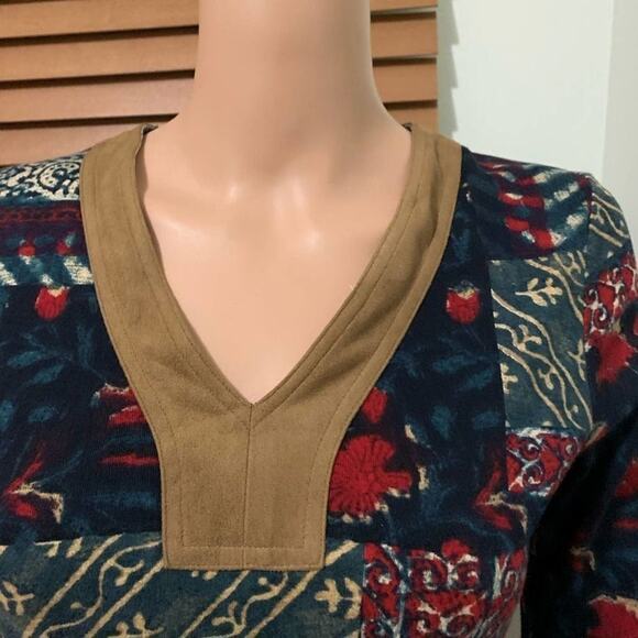 LAUREN RALPH LAUREN PATCHWORK DRESS SIZE S - Picture 4 of 9